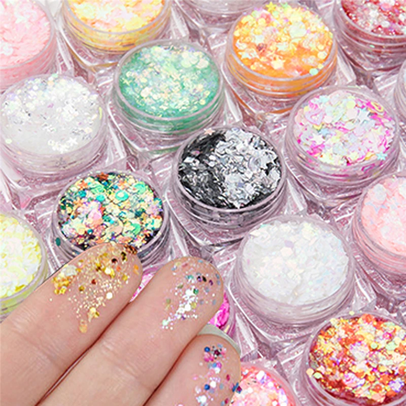 13 Colors Single color Eye Shadow Glitter Powder Kit Mix Gel Glitter Star Sequins Eyes Loose Powder Glitter Eye Shadow Gel
13 Colors Single color Eye Shadow Glitter Powder Kit Mix Gel Glitter Star Sequins Eyes Loose Powder Glitter Eye Shadow Gel