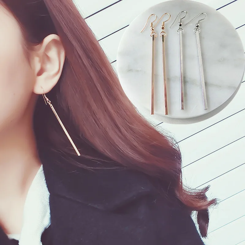 Vintage Gold Silver Color Punk Simple Bar Earrings Long Stick Studs Earrings Wholesale For Women Jewelry Geometry Brincos Bijoux
Vintage Gold Silver Color Punk Simple Bar Earrings Long Stick Studs Earrings Wholesale For Women Jewelry Geometry Brincos Bijoux