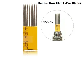 300pcs 15 Pin Double Fog Needles Blade Permanent Eyebrow Tattoo Needles Manual Microblading Fog Eyebrow Free Ship
300pcs 15 Pin Double Fog Needles Blade Permanent Eyebrow Tattoo Needles Manual Microblading Fog Eyebrow Free Ship