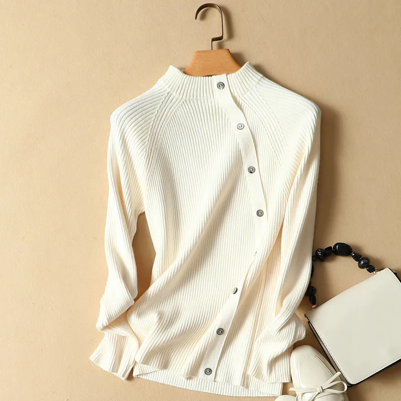 turtleneck women knitted sweaters and pullovers 2019 autumn winter solid slim button lady elegant slim sexy outwear coat tops
turtleneck women knitted sweaters and pullovers 2019 autumn winter solid slim button lady elegant slim sexy outwear coat tops