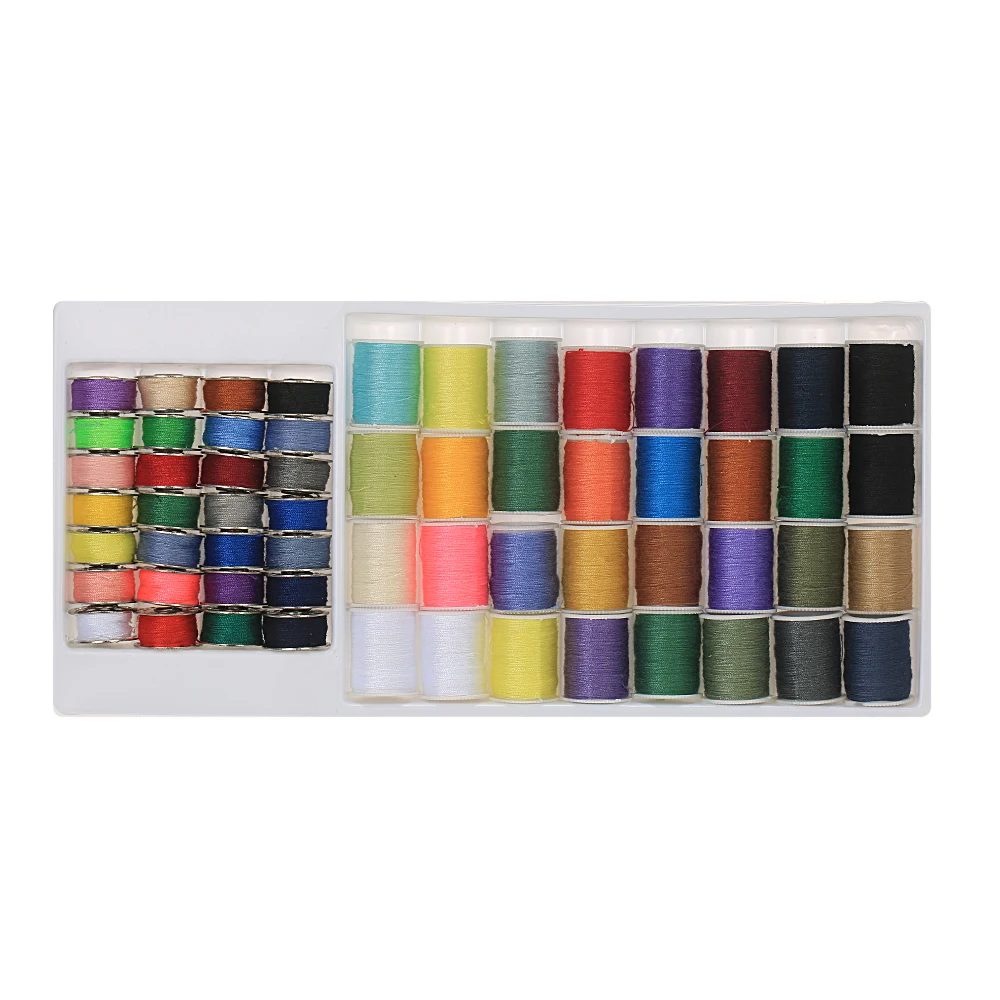 60pcs/set Mixed Colors Sewing Thread Set Metal Bobbins + Thread Spools For Household Electric Sewing Machines
60pcs/set Mixed Colors Sewing Thread Set Metal Bobbins + Thread Spools For Household Electric Sewing Machines