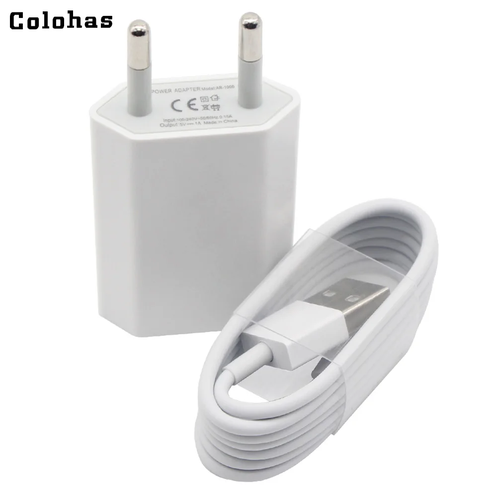 Colohas Black 2 in 1 Kit 1m 8Pin USB Data Sync Charging Cable + EU Plug AC Travel Wall Charger for iPhone 7 6 6s 5 5S SE iOS 11
Colohas Black 2 in 1 Kit 1m 8Pin USB Data Sync Charging Cable + EU Plug AC Travel Wall Charger for iPhone 7 6 6s 5 5S SE iOS 11