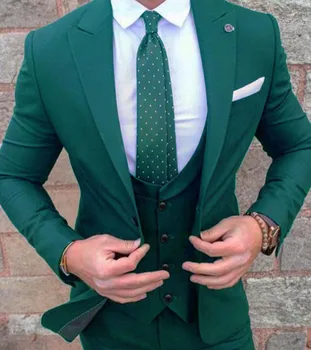 2018 Groom Tuxedos Green Prom Wedding Men Suit Slim Fit Cotton Blend Formal Suit For Men Slim Fit 3 Pieces (Jacket+Pants+Vest)
2018 Groom Tuxedos Green Prom Wedding Men Suit Slim Fit Cotton Blend Formal Suit For Men Slim Fit 3 Pieces (Jacket+Pants+Vest)