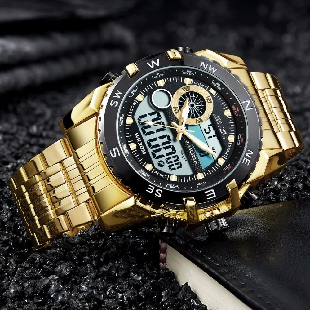 Amuda Mens Sport Watch Led Quartz-Watch Men Waterproof Wrist Watch Male Watches Clock relogio masculino 5009
Amuda Mens Sport Watch Led Quartz-Watch Men Waterproof Wrist Watch Male Watches Clock relogio masculino 5009