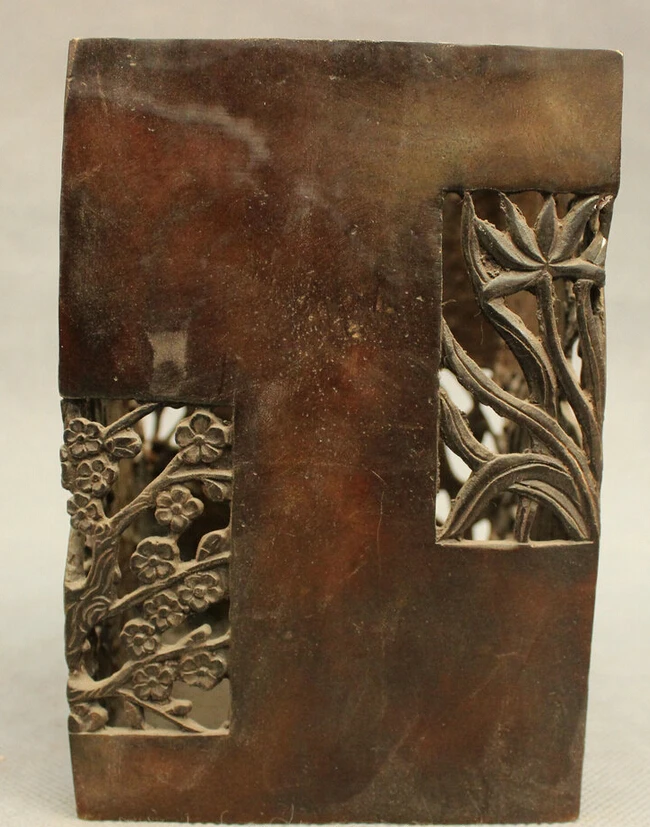 S2751 Folk China Chinese Bronze Bamboo Flower Statue Brush Pot Barrel Pencil Vase D0317
S2751 Folk China Chinese Bronze Bamboo Flower Statue Brush Pot Barrel Pencil Vase D0317