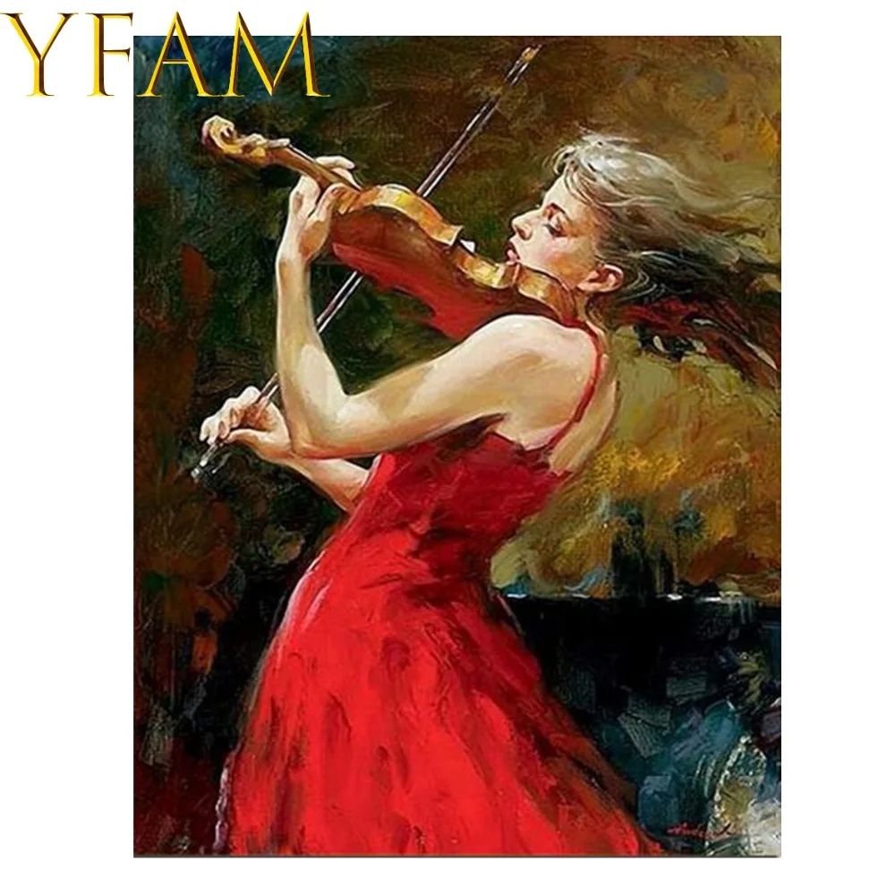 Girl Playing Violin By Numbers Painting Acrylic DIY Hand Paint Drawing On Linen Canvas Modern Decorative Wall Picture
Girl Playing Violin By Numbers Painting Acrylic DIY Hand Paint Drawing On Linen Canvas Modern Decorative Wall Picture