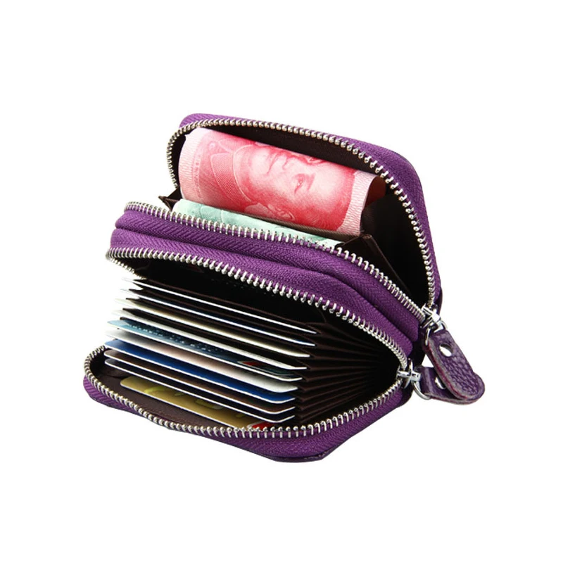 RFID Blocking Credit Card Holders Case Organizer Genuine Leather Zip-Around Security Wallet
RFID Blocking Credit Card Holders Case Organizer Genuine Leather Zip-Around Security Wallet