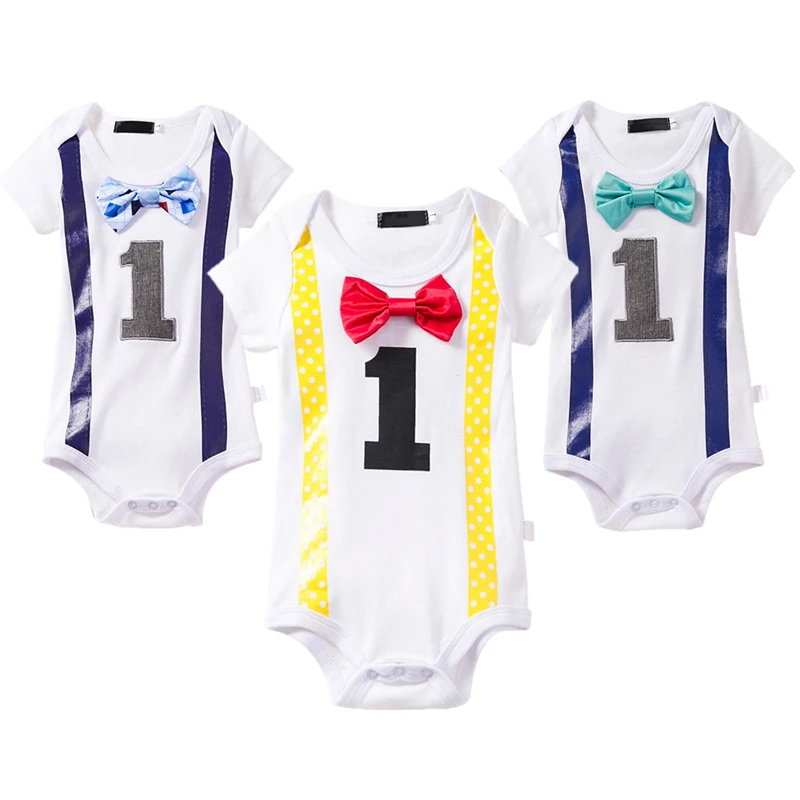Baby Boy Girl Romper 1st Birthday Outfit Cake Smash Photo Prop Costume Short Sleeve One Piece Shorts Romper Unisex Baby Clothes
Baby Boy Girl Romper 1st Birthday Outfit Cake Smash Photo Prop Costume Short Sleeve One Piece Shorts Romper Unisex Baby Clothes