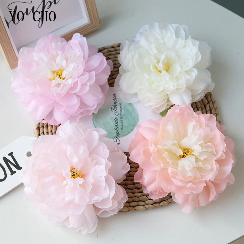 YO CHO Artificial Flower Large Peony Heads 15CM Fake Yellow Peonies Silk Craft Fabric Flower Wedding Garden Home Gift Decoration
YO CHO Artificial Flower Large Peony Heads 15CM Fake Yellow Peonies Silk Craft Fabric Flower Wedding Garden Home Gift Decoration