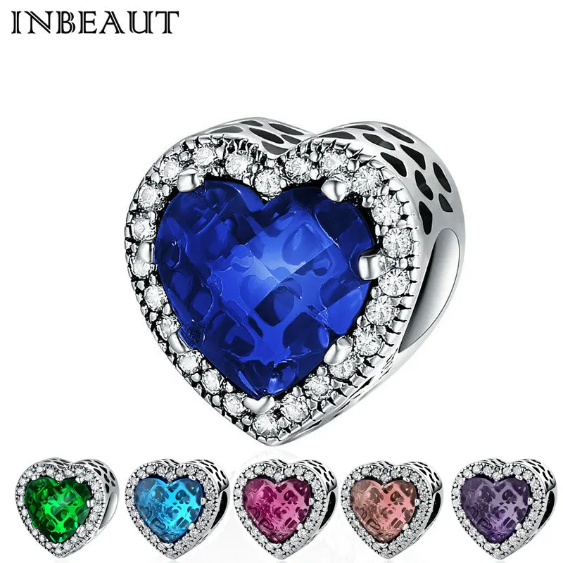 INBEAUT fit Pandora Braclet Green&Pink Heart Zircon Charm 925 Sterling Silver Romantic Dark Light Blue Stone Forever Love Beads
INBEAUT fit Pandora Braclet Green&Pink Heart Zircon Charm 925 Sterling Silver Romantic Dark Light Blue Stone Forever Love Beads