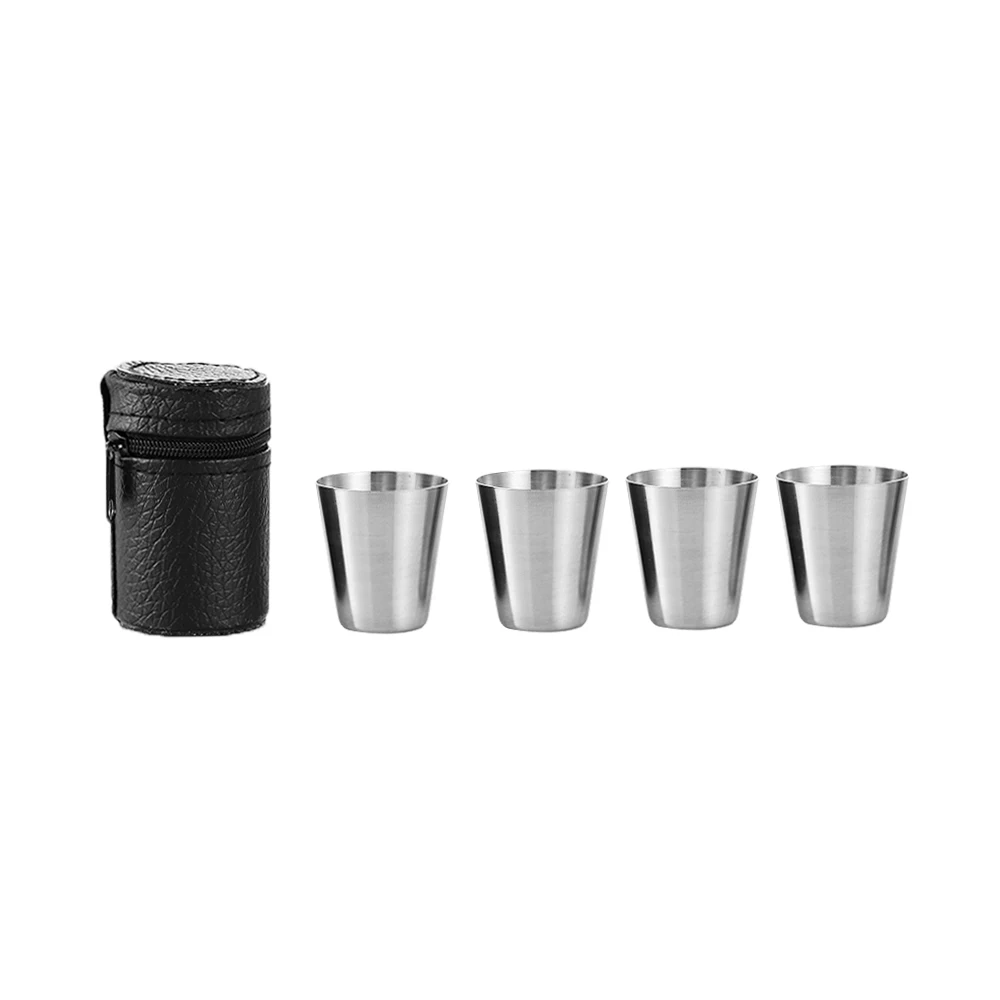 4PCS/set Polished Mini 30ml Stainless Steel Mug Wine Drinking Shot Glasses Barware Cup Unbreakable Beer Mug
4PCS/set Polished Mini 30ml Stainless Steel Mug Wine Drinking Shot Glasses Barware Cup Unbreakable Beer Mug