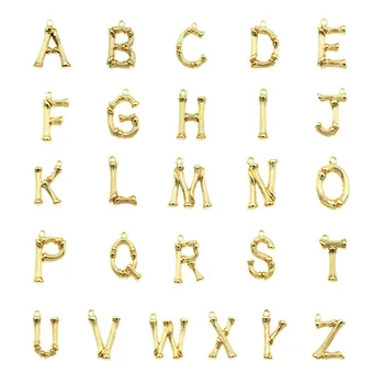 High Quality A-Z 26 Letters Bamboo Pendant Alphabet Punk Style Gold Color Jewelry for Women Diy Jewelry Findings Accessories
High Quality A-Z 26 Letters Bamboo Pendant Alphabet Punk Style Gold Color Jewelry for Women Diy Jewelry Findings Accessories