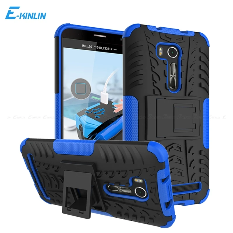 

Armor Hybrid Protective Cover TPU+PC Ultra Thin Rugged Rubber Kickstand Phone Case For ASUS ZenFone GO TV G500KL 5.0 G550KL 5.5