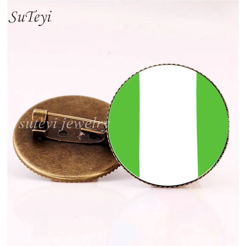 SUTEYI Charms Nigeria/Niger Flag Badges Pins Brooch Senegal/Seychelles Round Glass Brooches Women Clothing Accessory Jewelry
SUTEYI Charms Nigeria/Niger Flag Badges Pins Brooch Senegal/Seychelles Round Glass Brooches Women Clothing Accessory Jewelry