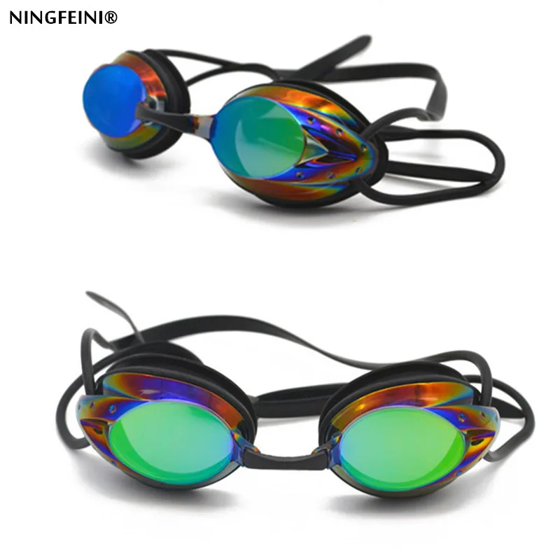 2017 NEW Brand Swim Goggles Adjustable Electroplating Water Resistant Anti-fog UV Protection Swimming Goggle 7 Colors | Спорт и