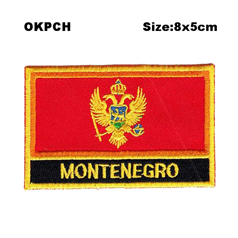 Montenegro Square Shape Iron-on Flag Patch Embroidered Saw on Badges Patches for Clothing PT0004-R
Montenegro Square Shape Iron-on Flag Patch Embroidered Saw on Badges Patches for Clothing PT0004-R