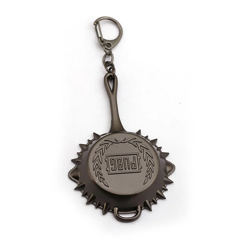 New Playerunknown's Battlegrounds Keychain PUBG Metal Black Pan Key Chain Ring Holder Porte Clef For Men Car Women Bag Jewelry
New Playerunknown's Battlegrounds Keychain PUBG Metal Black Pan Key Chain Ring Holder Porte Clef For Men Car Women Bag Jewelry