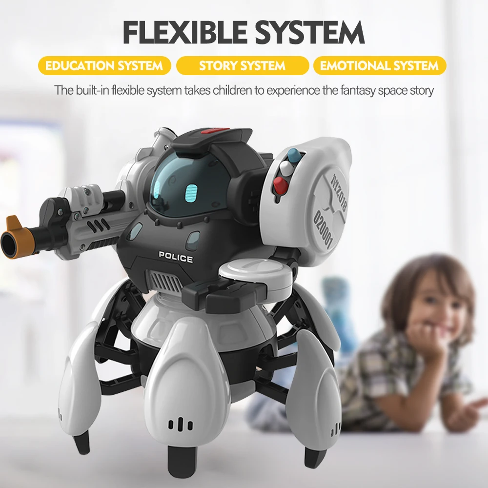SBK5001 Intelligent Interactive Robot for Kids Space Educational Gesture Control Command Mode Singing Dancing RC Robot
SBK5001 Intelligent Interactive Robot for Kids Space Educational Gesture Control Command Mode Singing Dancing RC Robot