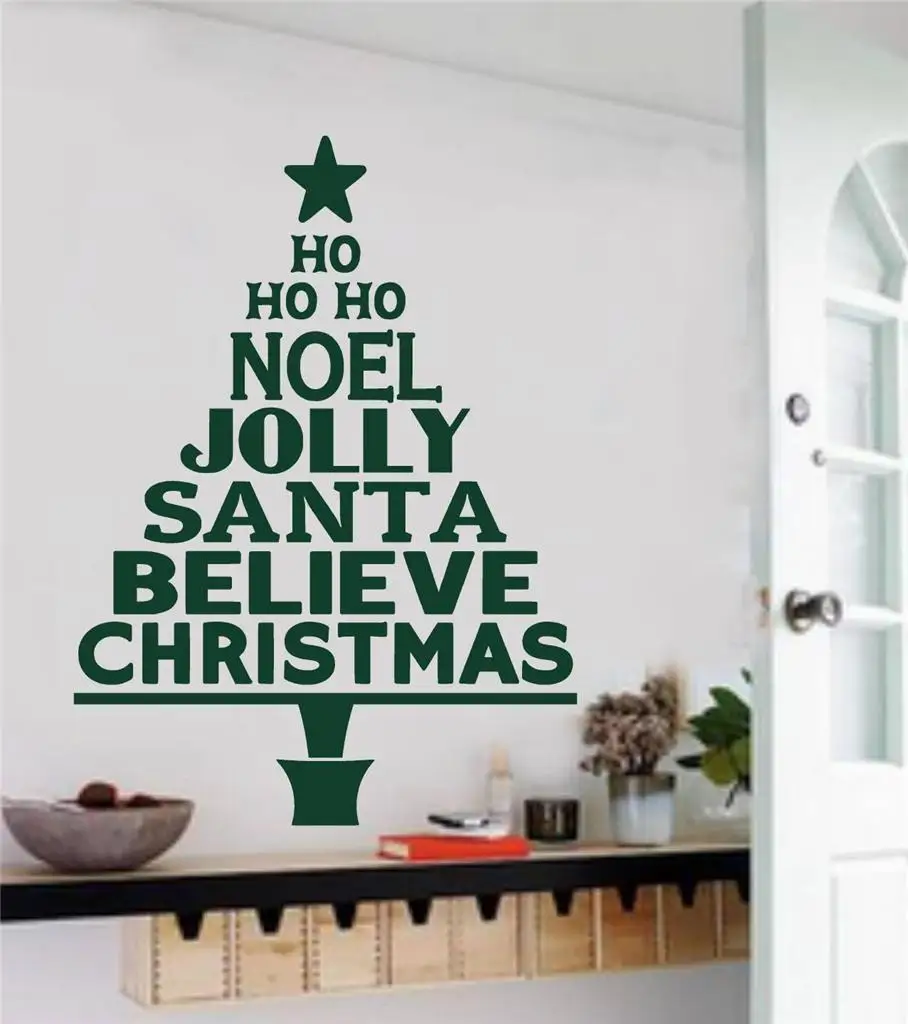 Noel Jolly Santa Quotes Christmas Tree Wall Sticker Vinyl Art Home Deco Wall Mural Removable YOYOYU Wall Sticker Y-773
Noel Jolly Santa Quotes Christmas Tree Wall Sticker Vinyl Art Home Deco Wall Mural Removable YOYOYU Wall Sticker Y-773