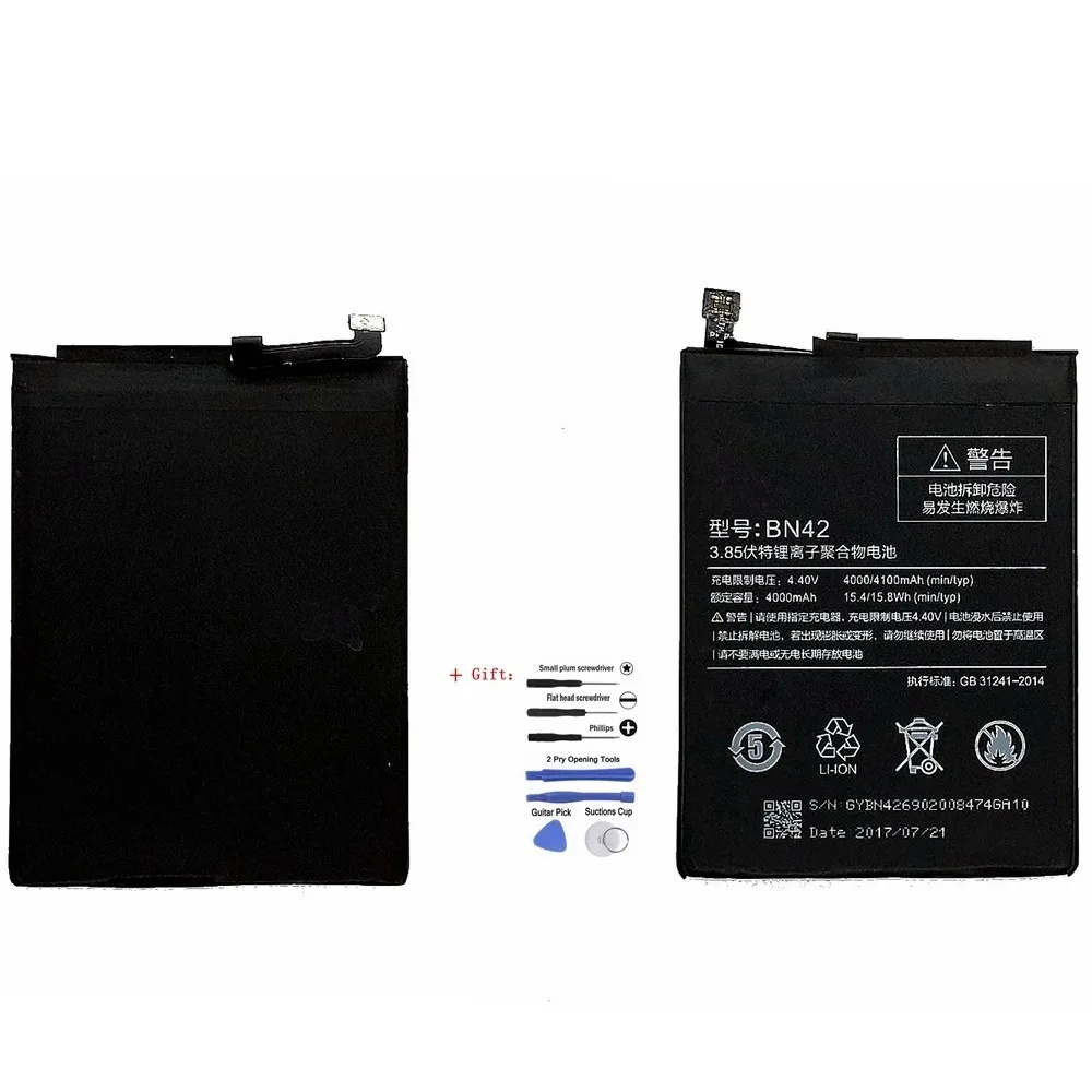 Suqy 1PCS For Xiaomi Redmi 4 for 2G RAM 16G ROM Edition BN42 BN 42 BN-42 Battery Replace Phone Bateria Accumulator In Stock
Suqy 1PCS For Xiaomi Redmi 4 for 2G RAM 16G ROM Edition BN42 BN 42 BN-42 Battery Replace Phone Bateria Accumulator In Stock