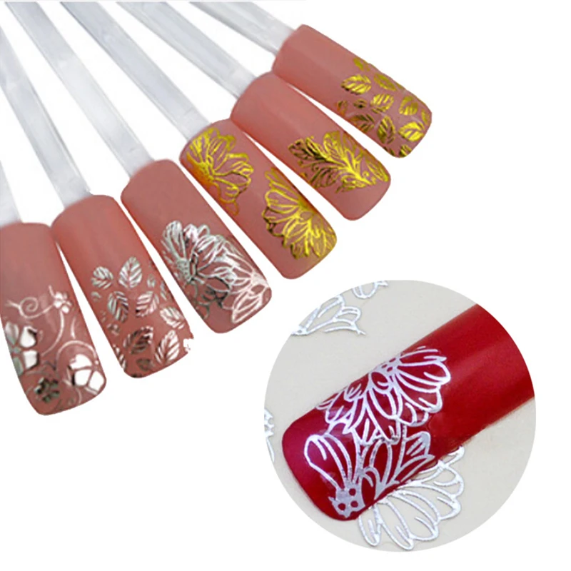 Pandahall Gold Silver 3d Nails Sticker Art Unique Charm Flowers Nail Foils Decals DIY Manicure Beauty Tools
Pandahall Gold Silver 3d Nails Sticker Art Unique Charm Flowers Nail Foils Decals DIY Manicure Beauty Tools