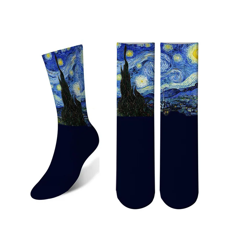 New happy Women Art Dress socks Unisex Men's Famous painting Printed Socks Summer Retro Monla Lisa Art Socks 6S-ZWL01
New happy Women Art Dress socks Unisex Men's Famous painting Printed Socks Summer Retro Monla Lisa Art Socks 6S-ZWL01