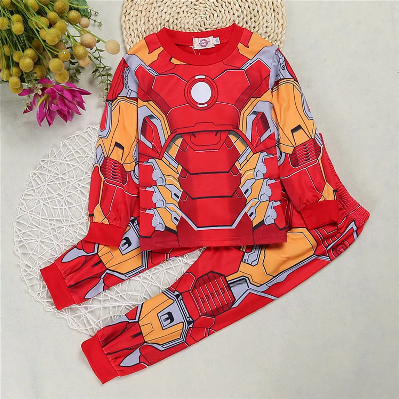 New Baby Boys Spiderman Pajamas Clothes Kids Long Sleeve Pajama Set Kids Clothes Boys Iron man Suit Children 1-7Years Clothing
New Baby Boys Spiderman Pajamas Clothes Kids Long Sleeve Pajama Set Kids Clothes Boys Iron man Suit Children 1-7Years Clothing