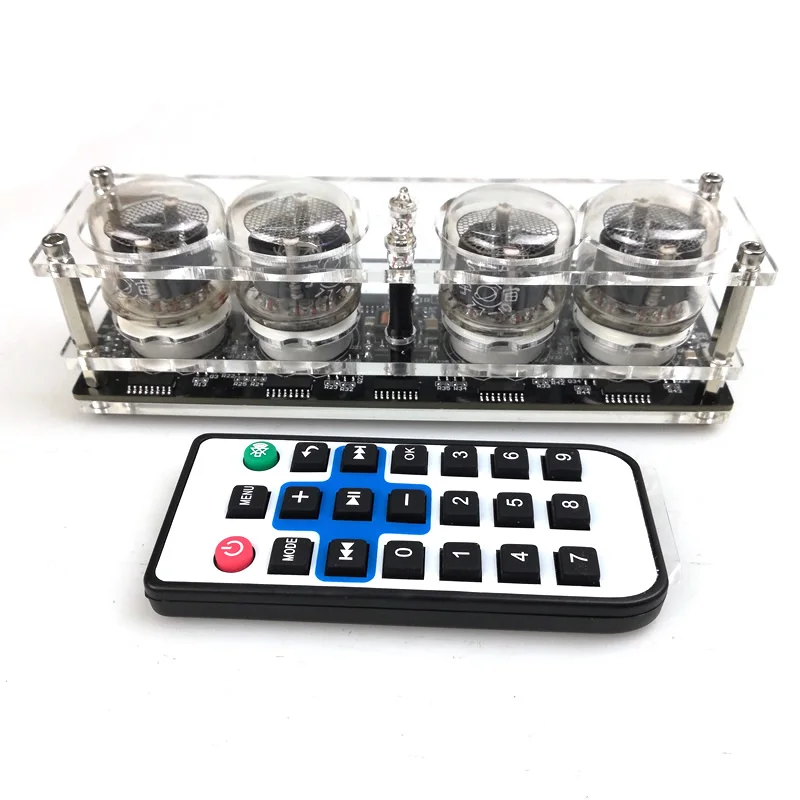 4-bit integrated glow tube clock QS30-1, SZ-8 clock with acrylic case ,without glow tubes
4-bit integrated glow tube clock QS30-1, SZ-8 clock with acrylic case ,without glow tubes