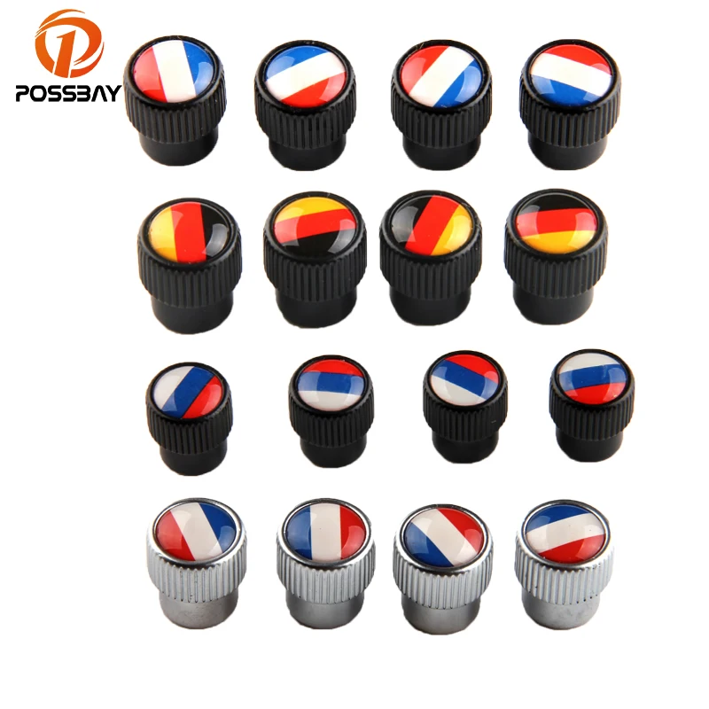 POSSBAY Car Tire Valve Caps Dust Cover Motorcycle Bicycle Wheel Tyre Air Valve Caps Italy/Russian/German/England/US/France Flap
POSSBAY Car Tire Valve Caps Dust Cover Motorcycle Bicycle Wheel Tyre Air Valve Caps Italy/Russian/German/England/US/France Flap