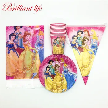 Disney Six Princess Theme 31pcs/lot Event Party Cartoon Paper Cup Plate Banner Girl Birthday Party Snow White Tablecloth Supply
Disney Six Princess Theme 31pcs/lot Event Party Cartoon Paper Cup Plate Banner Girl Birthday Party Snow White Tablecloth Supply