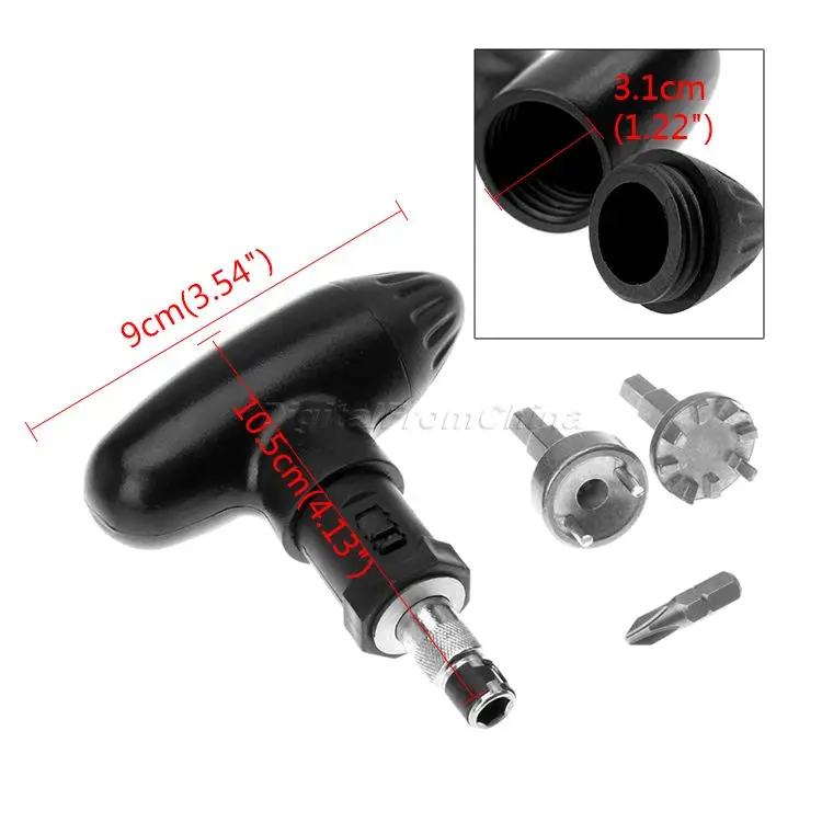 Black (Material: ABS, steel ) Golf Spike Ratchet Style Handle Wrench Tool Bits Golf Ratcheting Spike Wrench
Black (Material: ABS, steel ) Golf Spike Ratchet Style Handle Wrench Tool Bits Golf Ratcheting Spike Wrench