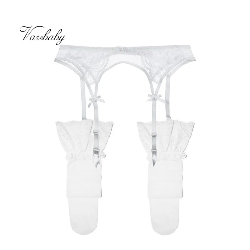 Varsbaby sexy floral lace high quality black and white lovely bow garter belt + stockings 2 pcs intimates S-XL
Varsbaby sexy floral lace high quality black and white lovely bow garter belt + stockings 2 pcs intimates S-XL