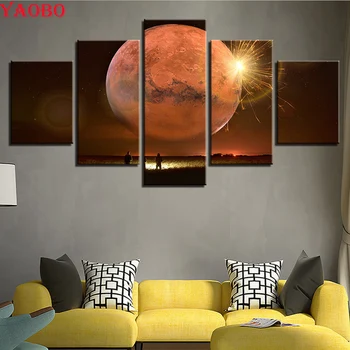 Triptych painting Diamond Painting Cross-Stitch 5 Pieces Planet Collision Landscape bead embroidery Kit DIY Diamond mosaic sale
Triptych painting Diamond Painting Cross-Stitch 5 Pieces Planet Collision Landscape bead embroidery Kit DIY Diamond mosaic sale