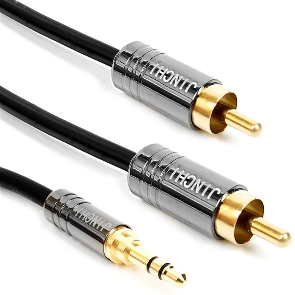 JINCHI 3.5MM Male Jack To 2RCA Male Audio Cable 1.5/3/5/8/10M Gold Plated 3.5MM Jack AUX Audio Cable For DVD TV
JINCHI 3.5MM Male Jack To 2RCA Male Audio Cable 1.5/3/5/8/10M Gold Plated 3.5MM Jack AUX Audio Cable For DVD TV