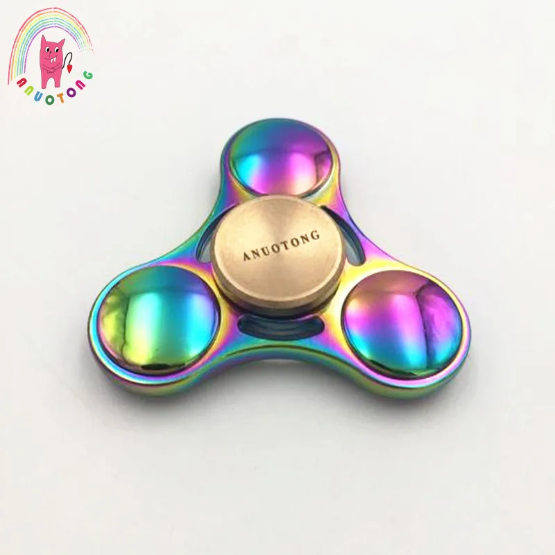 

Trefoil gyro Hand spinner Colorful Tri-Spinner Fidget spinner toy metal EDC Fidget spinner metal For Autism and ADHD toy