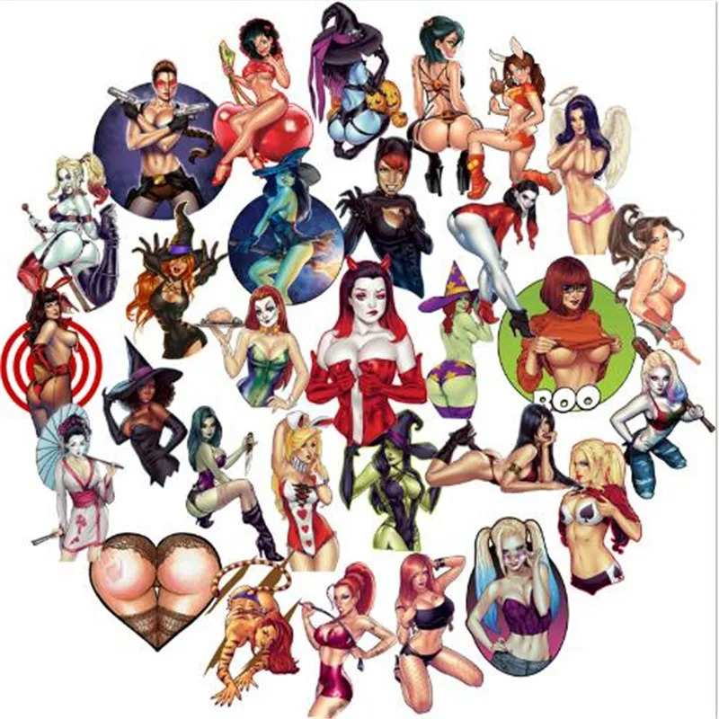 50pcs Styling PVC Wateproof Sexy Beauty Devil Witch Stickers For Laptop Motorcycle Skateboard Luggage Decal Toys Stickers
50pcs Styling PVC Wateproof Sexy Beauty Devil Witch Stickers For Laptop Motorcycle Skateboard Luggage Decal Toys Stickers