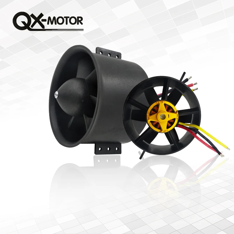 QX-Motor 90mm 6 Blades Ducted Fan EDF Unit With 3530 KV1750 Motor 6S Version For RC Airplane Model Plane Parts
QX-Motor 90mm 6 Blades Ducted Fan EDF Unit With 3530 KV1750 Motor 6S Version For RC Airplane Model Plane Parts