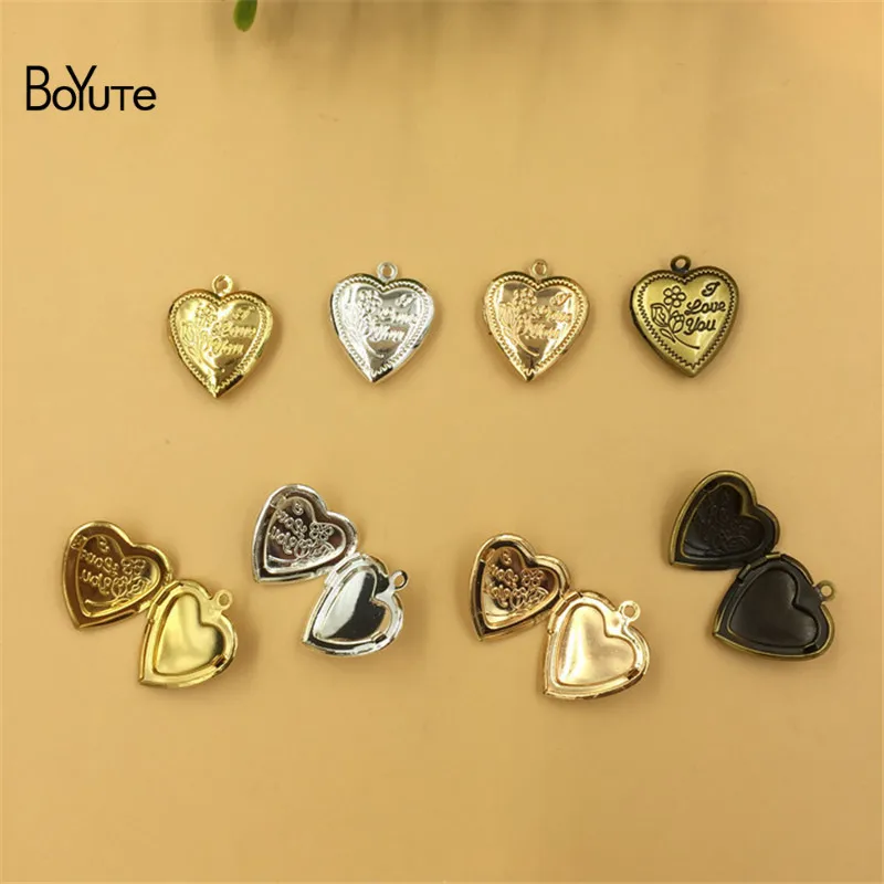 BoYuTe 10Pcs 22*18*5MM Small Metal Brass I Love You Floating Heart Locket Photo Locket Charms Pendant
BoYuTe 10Pcs 22*18*5MM Small Metal Brass I Love You Floating Heart Locket Photo Locket Charms Pendant