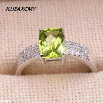 KJJEAXCMY Fine jewelry New personality female models ring olivine beautifully set inlaid in sterling silver
KJJEAXCMY Fine jewelry New personality female models ring olivine beautifully set inlaid in sterling silver