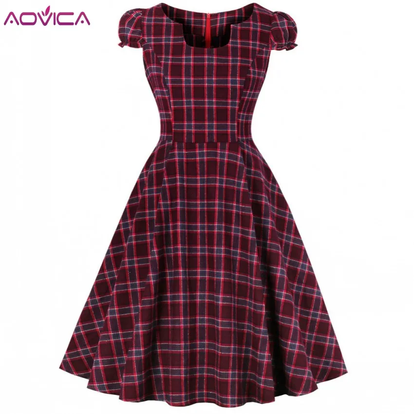 Plus Size 3XL 4XL Women Retro Dress 2019 Big Size 5XL Vintage Rockabilly Plaid Summer Female Swing Dresses Elegant Tunic Vestido
Plus Size 3XL 4XL Women Retro Dress 2019 Big Size 5XL Vintage Rockabilly Plaid Summer Female Swing Dresses Elegant Tunic Vestido