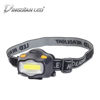 

LED Head Torch COB Flashlight DC5V 3W AAA Battery 3 Level Brightness Outdoor Sports Headlight Headlamp Camping Emergency Light