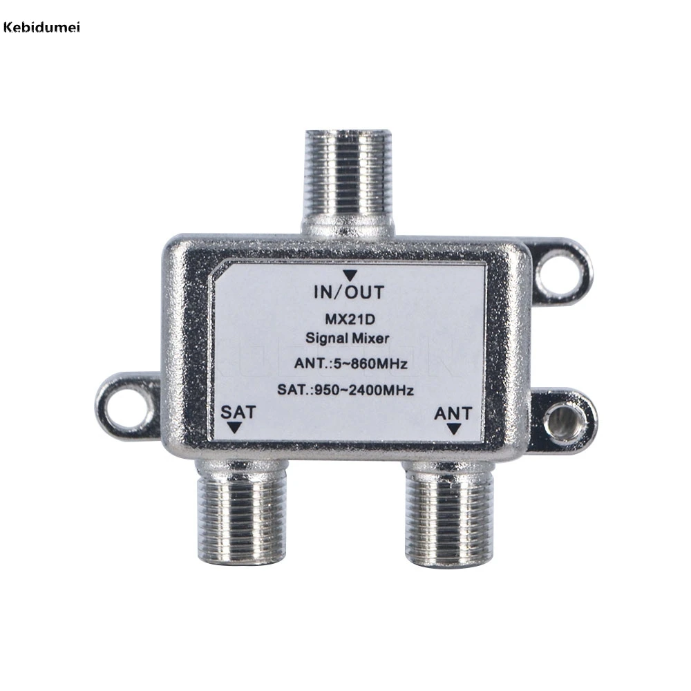 Kebidumei 2 In 1 Dual-use 2 Way Port TV Signal Satellite Sat Coaxial Diplexer Combiner Splitter Combiners Cable Switch Switcher
Kebidumei 2 In 1 Dual-use 2 Way Port TV Signal Satellite Sat Coaxial Diplexer Combiner Splitter Combiners Cable Switch Switcher