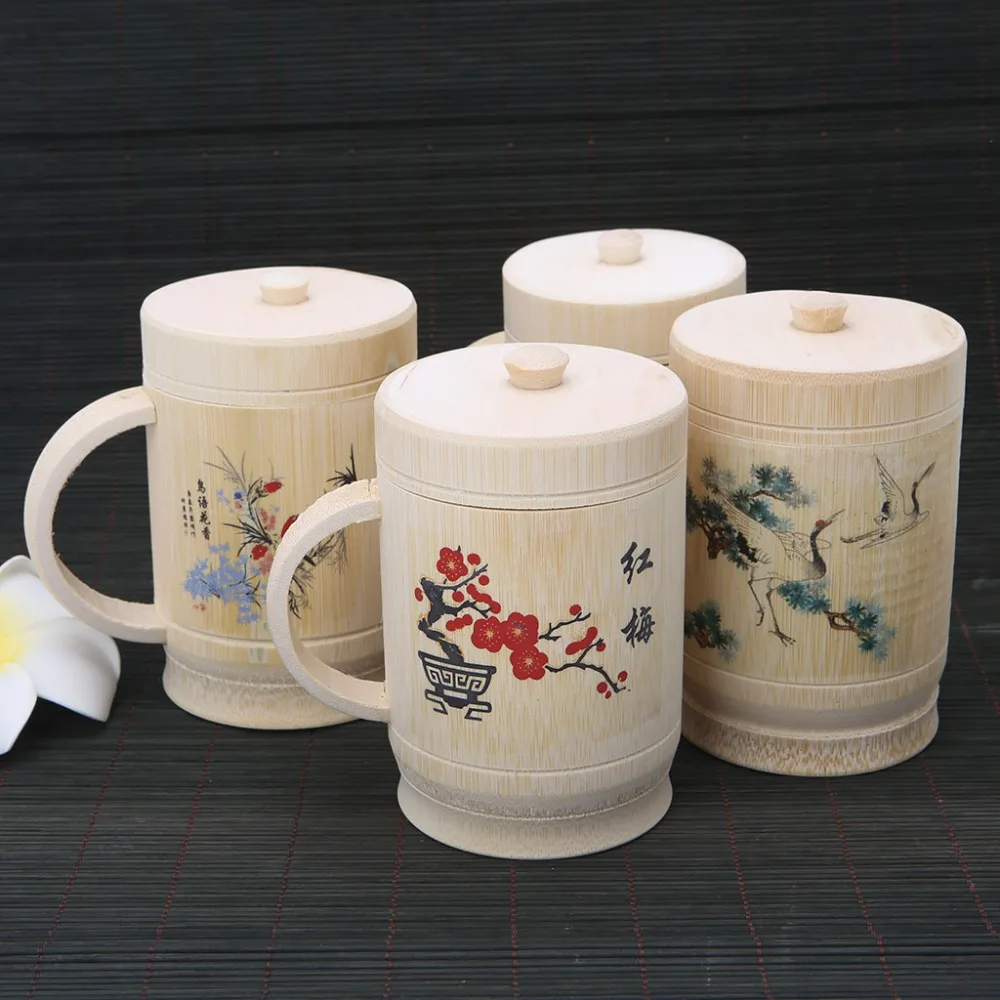 1Pc Traditional Chinese Painting Teacup Handmade Natural Bamboo Cup With Lid Set For Tea Water Color Random
1Pc Traditional Chinese Painting Teacup Handmade Natural Bamboo Cup With Lid Set For Tea Water Color Random
