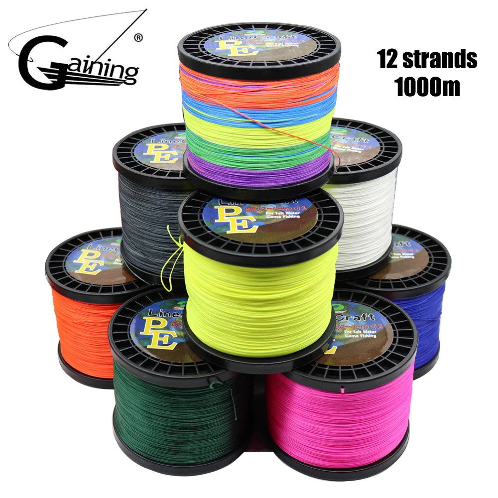 12 Strands 1000M Braided Fishing Line Super Strong Japan Multifilament 100% PE Braided Fishing Line Braided Wires
12 Strands 1000M Braided Fishing Line Super Strong Japan Multifilament 100% PE Braided Fishing Line Braided Wires