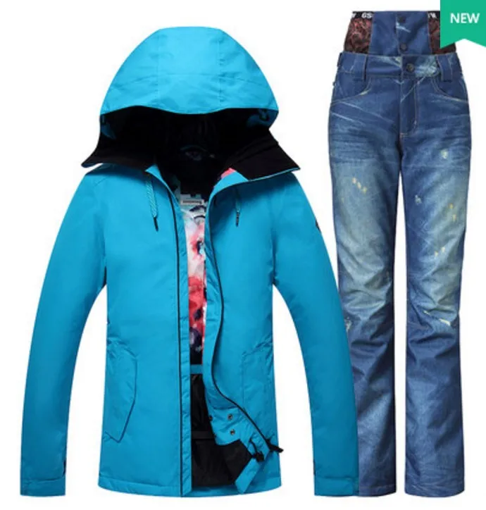 Womens blue ski suit female blue climbing hiking ski jacket with light blue denim ski pants suit skiwear skating snow suit
Womens blue ski suit female blue climbing hiking ski jacket with light blue denim ski pants suit skiwear skating snow suit