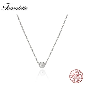 High Polished Simple Sterling Silver Solid Ball Mirror Beads Necklace Tiny Dot Pendant Woman Chain Necklaces 5mm wholesale ZK30
High Polished Simple Sterling Silver Solid Ball Mirror Beads Necklace Tiny Dot Pendant Woman Chain Necklaces 5mm wholesale ZK30