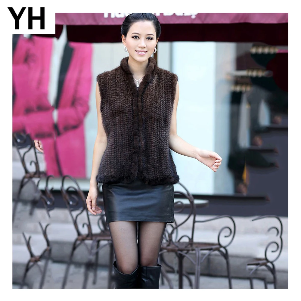 Hot Spring Autumn Knitted Real Mink Fur Vests Women Fashion Stand Collar Natural Mink Fur Waistcoat 100% Real Mink Fur Gilet
Hot Spring Autumn Knitted Real Mink Fur Vests Women Fashion Stand Collar Natural Mink Fur Waistcoat 100% Real Mink Fur Gilet