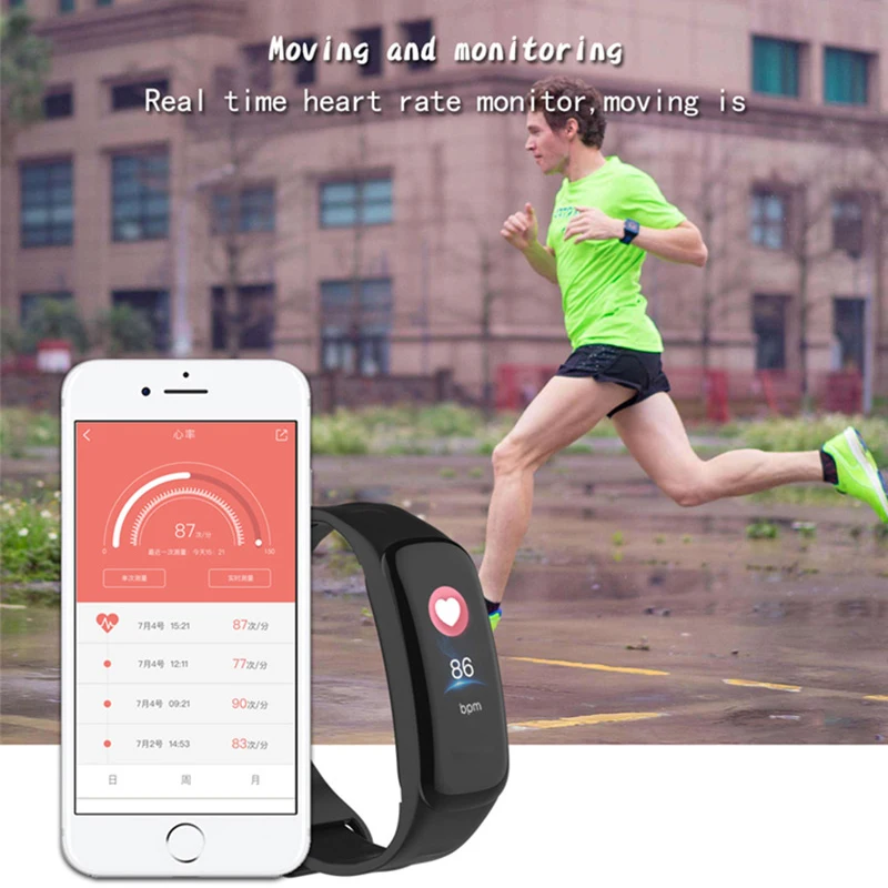 Women Man Sport Smart Band Blood Pressure Fitness Tracker Heart Rate Monitor Smart Black Watch for Sport Climbing Outdoor fitnes
Women Man Sport Smart Band Blood Pressure Fitness Tracker Heart Rate Monitor Smart Black Watch for Sport Climbing Outdoor fitnes