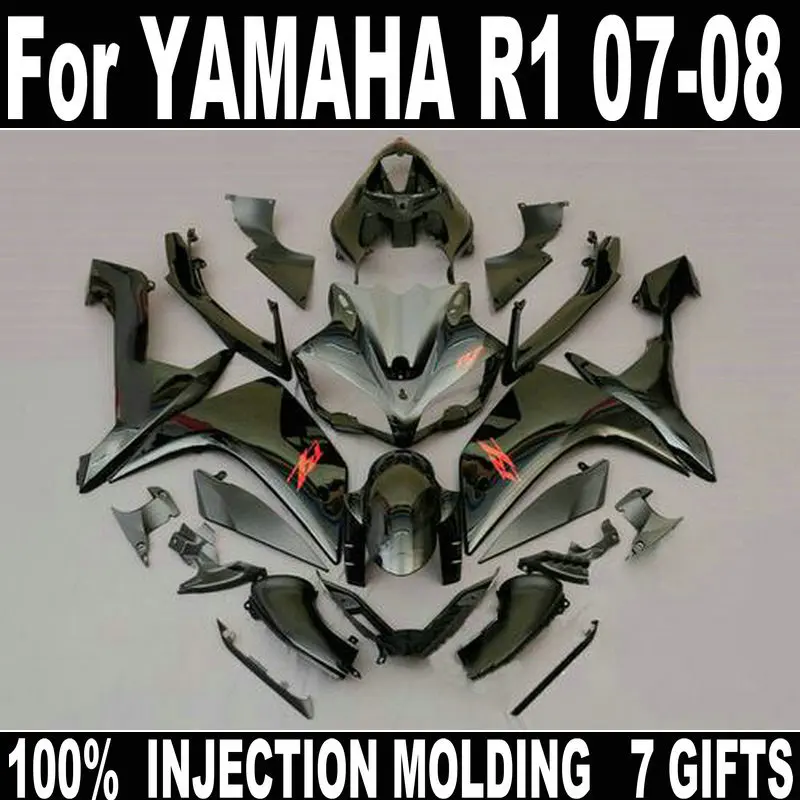 Black Fairing kit for YAMAHA injection molding fairing YZF R1 07 08 bodywork parts fairings set R1 2007 2008 JL15
Black Fairing kit for YAMAHA injection molding fairing YZF R1 07 08 bodywork parts fairings set R1 2007 2008 JL15
