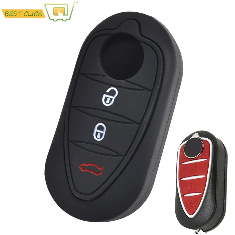 Silicone Key Case Cover For Alfa Romeo Mito Giulietta Brera 4C 159 GTA Keyless Fob Shell Skin Keyring Key Chain Holder Protector
Silicone Key Case Cover For Alfa Romeo Mito Giulietta Brera 4C 159 GTA Keyless Fob Shell Skin Keyring Key Chain Holder Protector